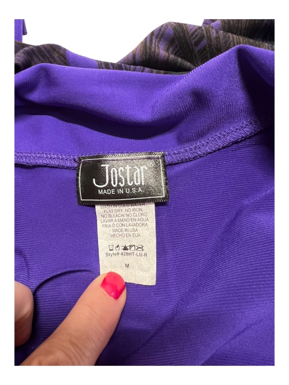 EUC Jostar Purple & Black Beaded Peacock Drape Cardigan Travel Friendly | Size M - Picture 6 of 7